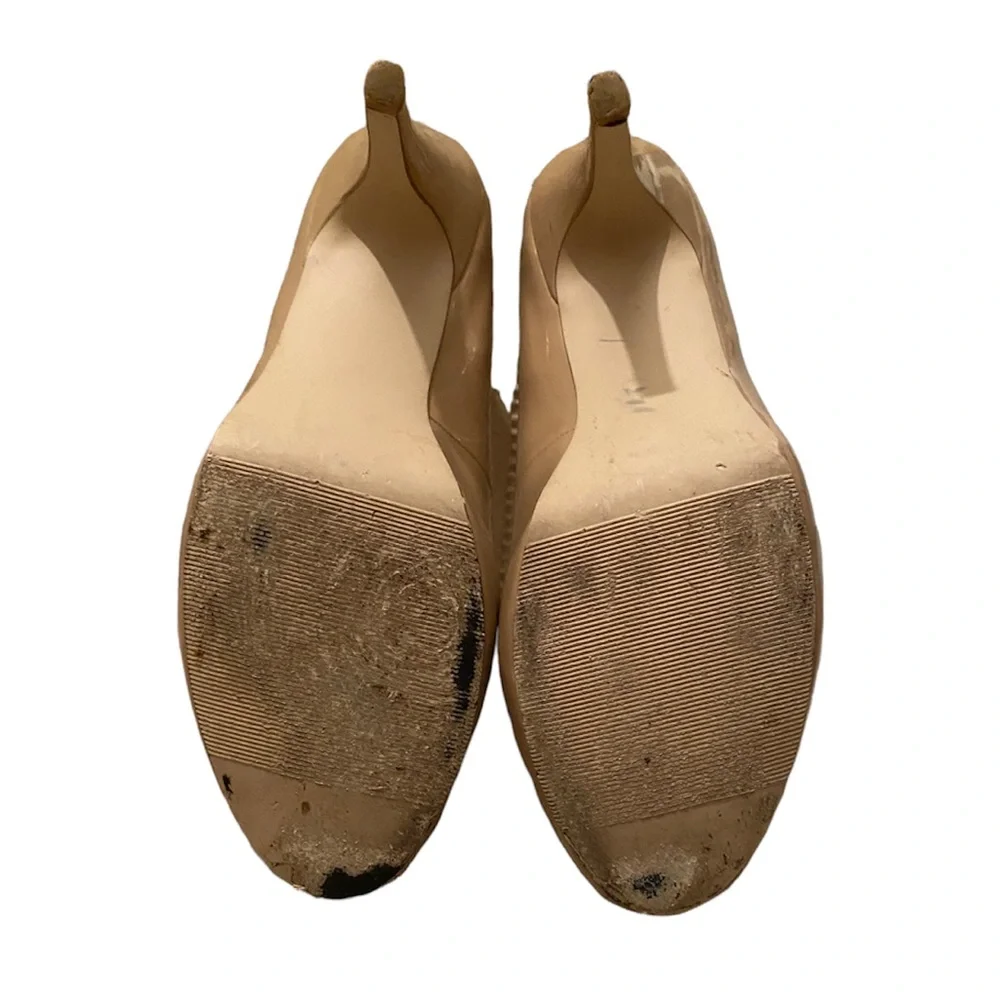 Nude Beige Stiletto Steve Madden Girl Getta Round Toe Heel Platform Pumps Size 9